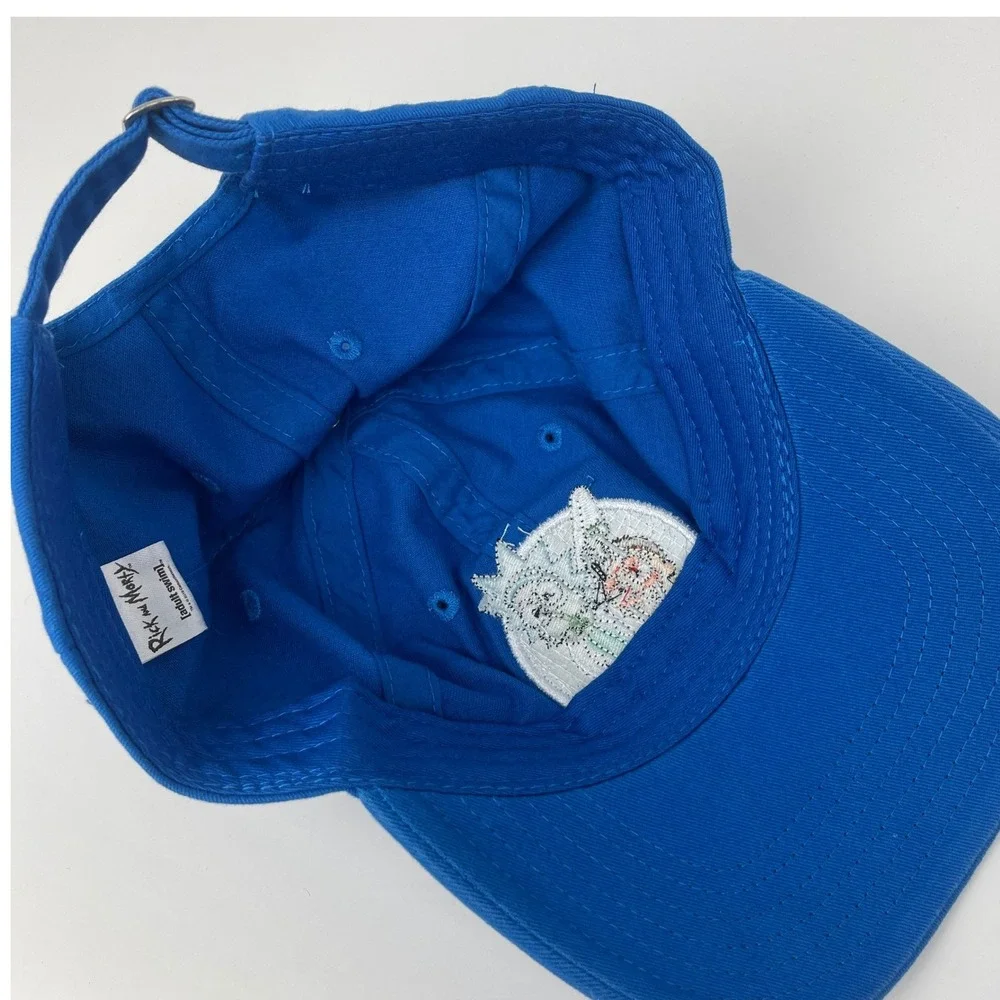 Rick and Morty Hat Unisex OS Adult Swim Blue Embroidered Patch EUC